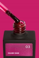 NAILSOFTHEDAY Malbec base 03 - stained glass wine-red base, 10 ml