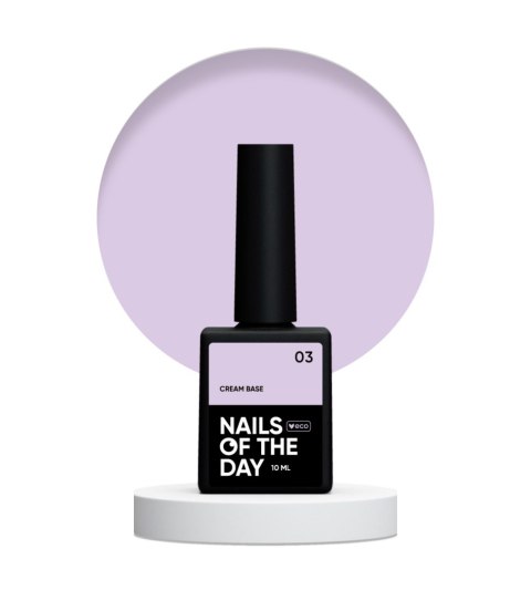 NAILSOFTHEDAY Cream base 03 – лілова база для чутливих нігтів, 10 мл