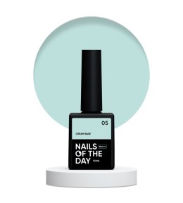 NAILSOFTHEDAY Cream base 05 - miętowa baza do wrażliwych paznokci, 10 ml