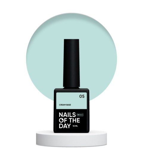 NAILSOFTHEDAY Cream base 05 - mint base for sensitive nails, 10 ml