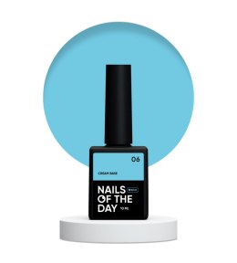 NAILSOFTHEDAY Cream base 06 - niebieska baza do wrażliwych paznokci, 10 ml