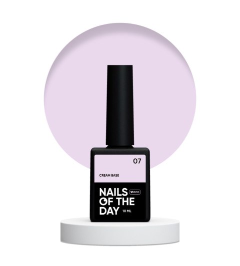 NAILSOFTHEDAY Cream base 07 – молочно-рожева база для чутливих нігтів, 10 мл