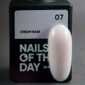 NAILSOFTHEDAY Cream base 07 - milky-pink base for sensitive nails, 10 ml