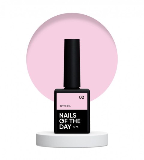 NAILSOFTHEDAY Bottle gel 02 - blado-różowy żel do wzmocnienia i naprawy, 10 ml