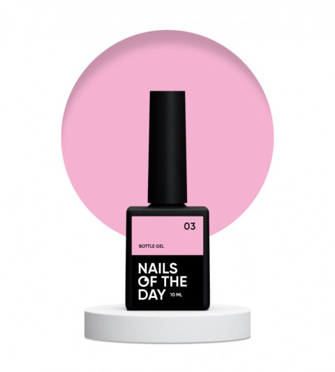 NAILSOFTHEDAY Bottle gel 03 - pink gel for strengthening and repairing, 10 ml