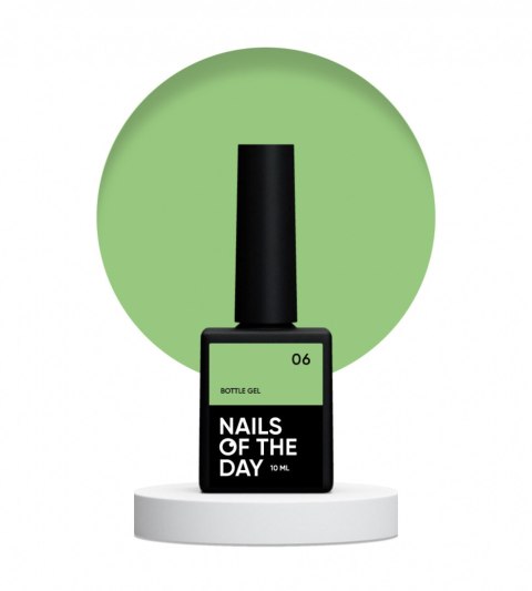 NAILSOFTHEDAY Bottle gel 06 - green gel for strengthening and repairing, 10 ml