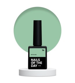 NAILSOFTHEDAY Bottle gel 14 — криючий зелений гель для зміцнення та ремонтів, 10 мл