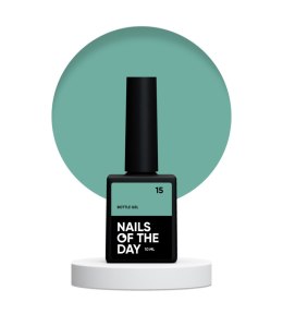 NAILSOFTHEDAY Bottle gel 15 — криючий темно-зелений гель для зміцнення та ремонтів, 10 мл