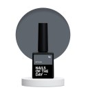 NAILSOFTHEDAY Bottle gel 16 - opaque grey gel for strengthening and repairing, 10 ml