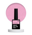 NAILSOFTHEDAY Bottle gel Shimmer 05 - cool-pink gel with silver particle for strengthening and repairing, 10 ml