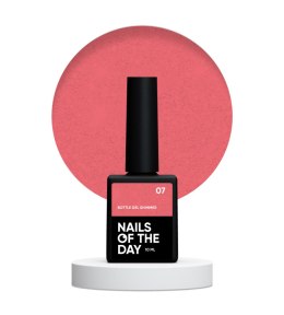 NAILSOFTHEDAY Bottle gel Shimmer 07 - red with silver speck gel for strengthening and repairing, 10 ml