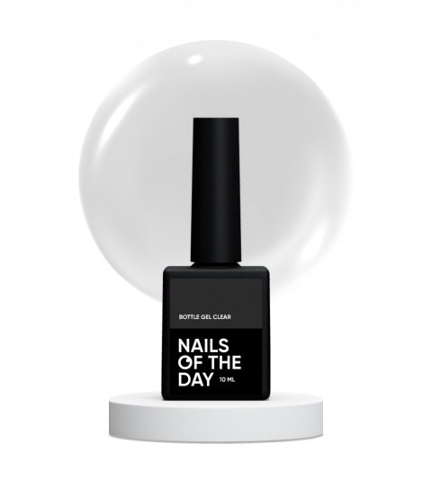 NAILSOFTHEDAY Bottle gel clear – прозорий гель для зміцнення та ремонтів, 10 мл