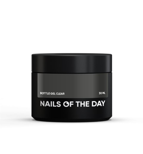 NAILSOFTHEDAY Bottle gel clear – прозорий гель для зміцнення та ремонтів, 30 мл