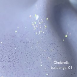 NAILSOFTHEDAY Cinderella builder gel 01 - mleczny żel budujący z perłowym połyskiem, 15 g