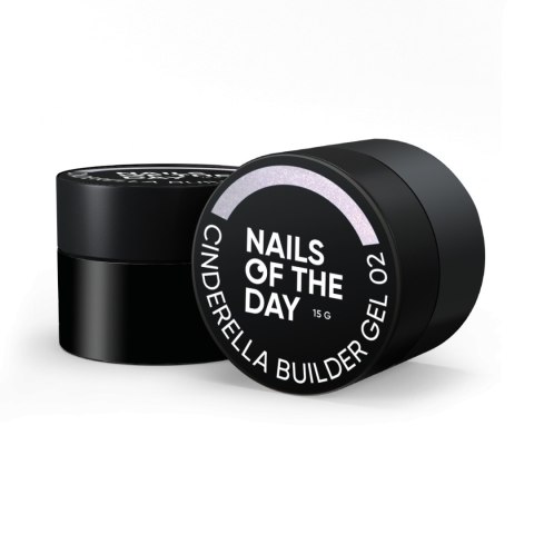 NAILSOFTHEDAY Cinderella builder gel 02 — рожевий будівельний гель з перлинним переливом, 15 г