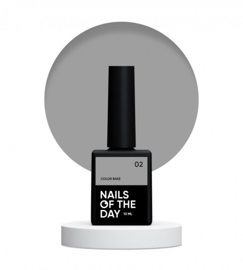 NAILSOFTHEDAY Color base 02 - light-grey base coat, 10 ml