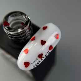 NAILSOFTHEDAY Kupidon top 02 - top with burgundy hearts without sticky layer, 10 ml