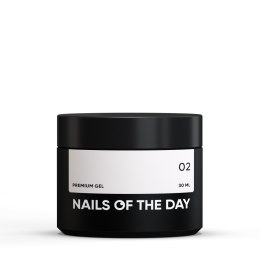 NAILSOFTHEDAY Premium gel 02 - mleczny żel budujący, 30 ml