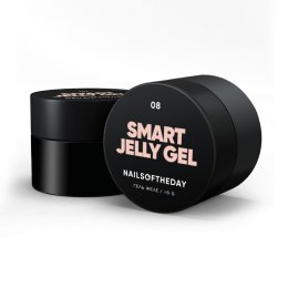 NAILSOFTHEDAY Smart Jelly gel 08 — нюдовий/карамельний будівельний гель-желе, 15 г