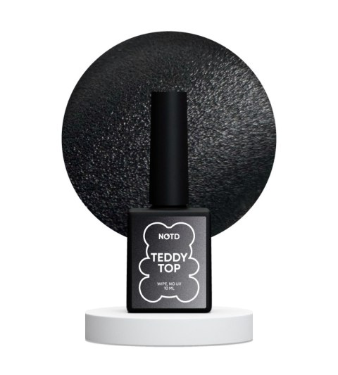 NAILSOFTHEDAY Teddy top wipe - matowy top bez lepkiej warstwy i z filtrem UV, 10 ml