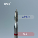 NAILSOFTHEDAY diamond drill bit - flame red 2.1 x 8 mm