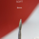 NAILSOFTHEDAY diamond drill bit - flame red 2.1 x 8 mm