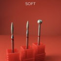 NAILSOFTHEDAY diamond drill bit - flame red 2.1 x 8 mm