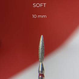 NAILSOFTHEDAY diamond drill bit - flame red 2.3 x 10 mm