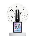 NAILSOFTHENIGHT Jon Snow 01 - sticky-free top coat with irregular black particles, 10 ml