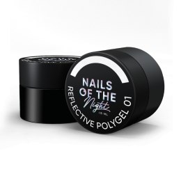 NAILSOFTHENIGHT Reflective Polygel 01 — молочний рідкий світловідбиваючий полігель, 15 мл