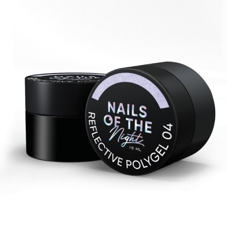 NAILSOFTHENIGHT Reflective Polygel 04 — ліловий рідкий світловідбиваючий полігель, 15 мл