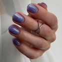 NAILSOFTHENIGHT Reflective base 05 – камуфлююча світловідбиваюча база з насичено-блакитними блискітками, 10 мл