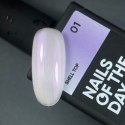 NAILSOFTHENIGHT Shell top 01 - pearl top with purple-pink powder without sticky layer, 10 ml