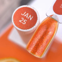 NAILSOFTHEDAY Color of the month January 2025 Vitamin C - jaskrawo pomarańczowy lakier hybrydowy z delikatną drobinką , 10 ml