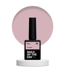 NAILSOFTHEDAY Cover base NEW 08 - напівпрозора база в відтінку кави капучино, 10 мл