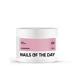 NAILSOFTHEDAY Cover base NEW 09 - translucent nude base, 30 ml