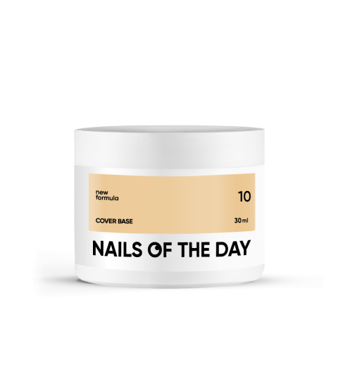 NAILSOFTHEDAY Cover base NEW 10 - peach base coat, 30 ml