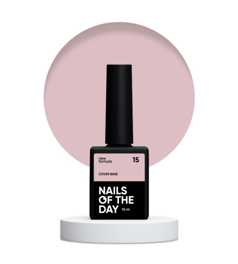 NAILSOFTHEDAY Cover base NEW 15 - covering natural base coat, 10 ml