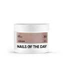 NAILSOFTHEDAY Cover base NEW 30 - translucent natural nude base with a golden shimmer, 30 ml