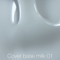 NAILSOFTHEDAY Cover base NEW Milk 01 - translucent cool-milky hybrid base, 30 ml