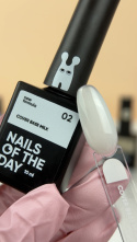 NAILSOFTHEDAY Cover base NEW Milk 02 — напівпрозоре молочне камуфлююче базове покриття, 10 мл