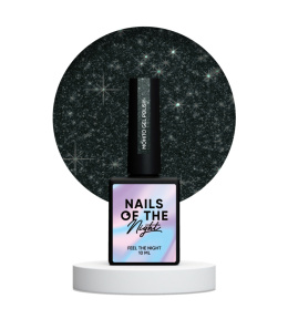 NAILSOFTHENIGHT Mohito - dark green gel polish with reflective particle, 10 ml