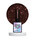 NAILSOFTHENIGHT Negroni - bordowy lakier hybrydowy z odblaskową drobinką, 10 ml