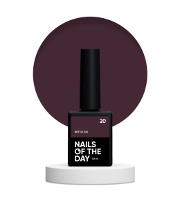 NAILSOFTHEDAY Bottle gel 20 - brown-purple gel for strengthening and repairing, 10 ml