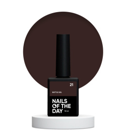 NAILSOFTHEDAY Bottle gel 21 - brown gel for strengthening and repairing, 10 ml