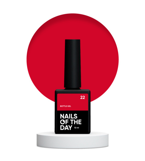 NAILSOFTHEDAY Bottle gel 22 - ciemny malinowy żel do wzmocnienia i naprawy, 10 ml NAILSOFTHEDAY Bottle gel 22 - ciemny malinowy żel do wzmocnienia i naprawy, 10 ml