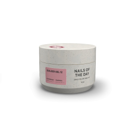 NAILSOFTHEDAY Builder gel 12 - nude builder gel for nail extensions, 15 ml
