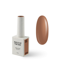 NAILSOFTHEDAY Color of the Month February 2025 Mocha Mousse Vitrage — translucent brown gel polish, 10 ml