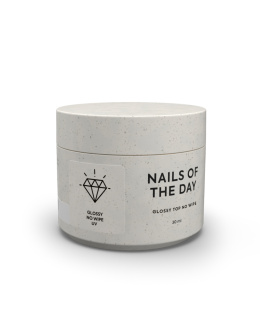 NAILSOFTHEDAY Glossy top no wipe - глянцевий топ без липкого шару та з УФ-фільтром, 30 ml