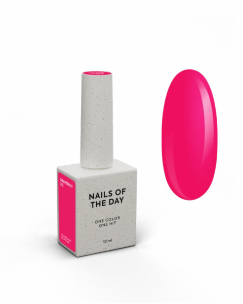 NAILSOFTHEDAY Grapefruit - jaskrawy malinowy lakier hybrydowy, 10 ml NAILSOFTHEDAY Grapefruit - jaskrawy malinowy lakier hybrydowy, 10 ml